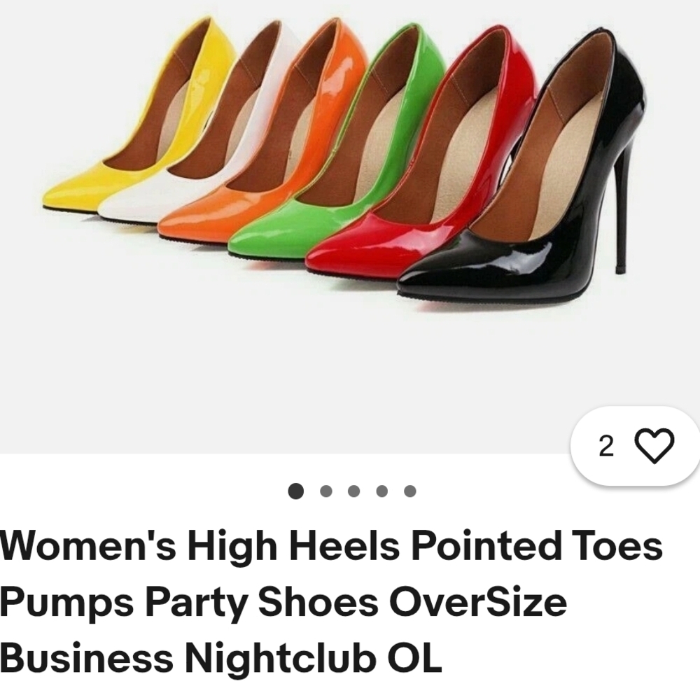 Elegant Orange High Heels NWOT - Picture 2 of 9